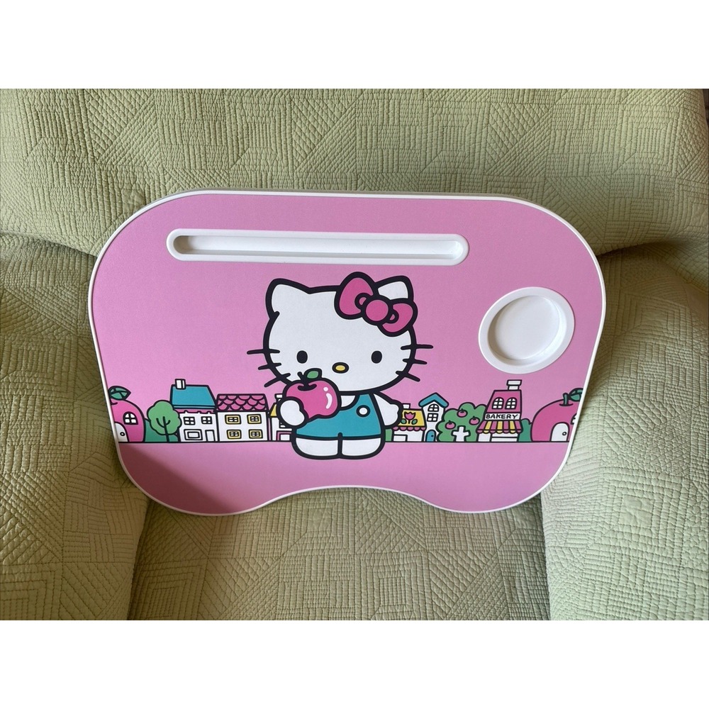 Hello Kitty City Writing Desk Laptop Tray Table Office Desk in Bed Pink 14x19x7"